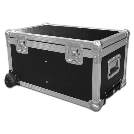 5 Way Laptop Flight Case With End Castors + Retractable Handle 